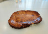 Wooden Fruit Tray Hand Carved / Maple Burl Wood